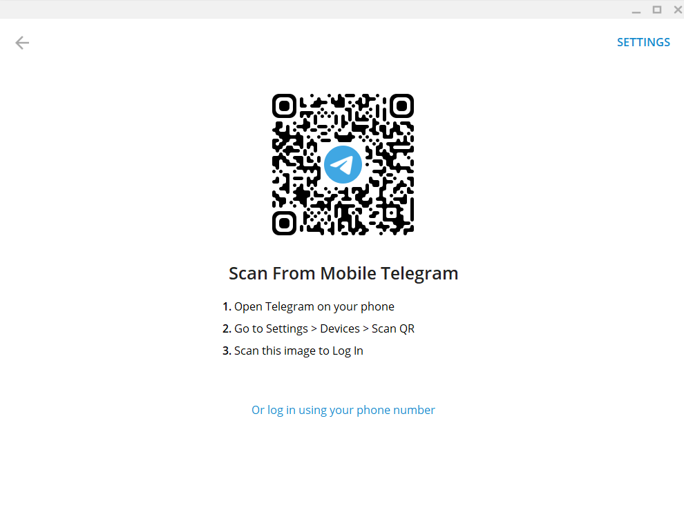 how to open telegram