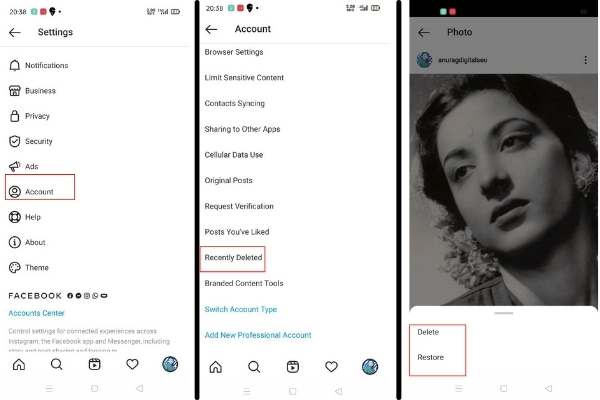  How to see deleted Instagram posts on Android 