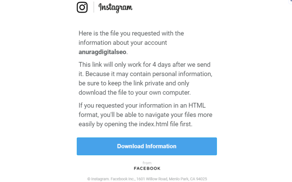 Instagram message recovery