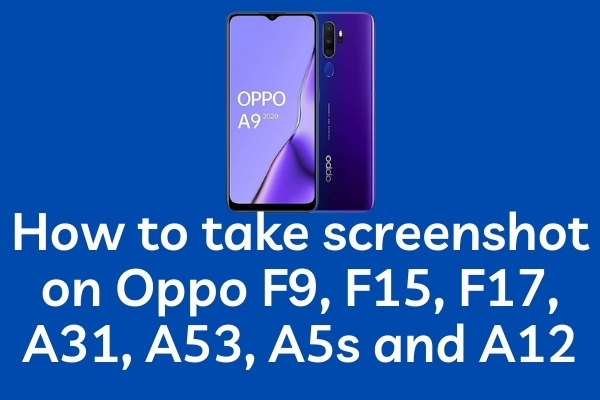 how to take screenshot in oppo