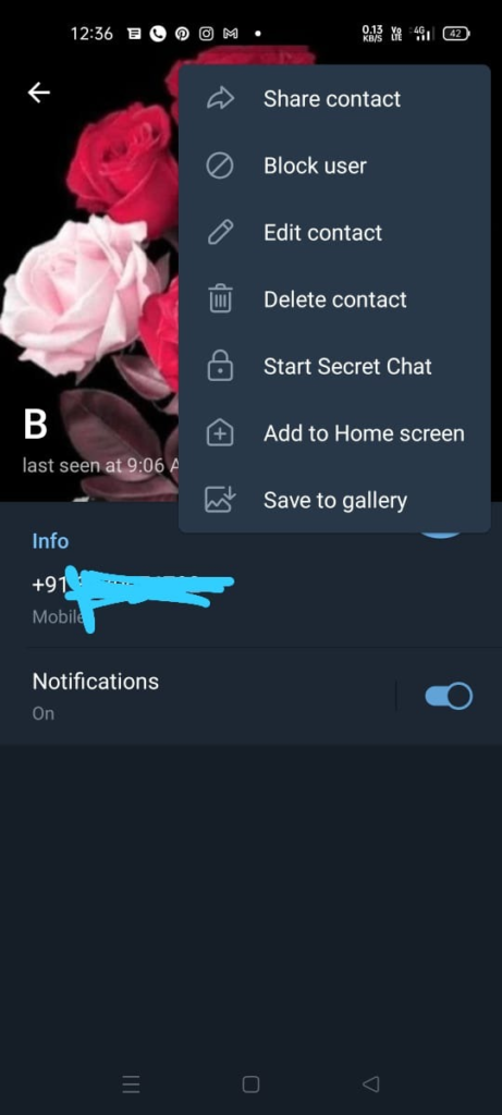 How to block someone on Telegram