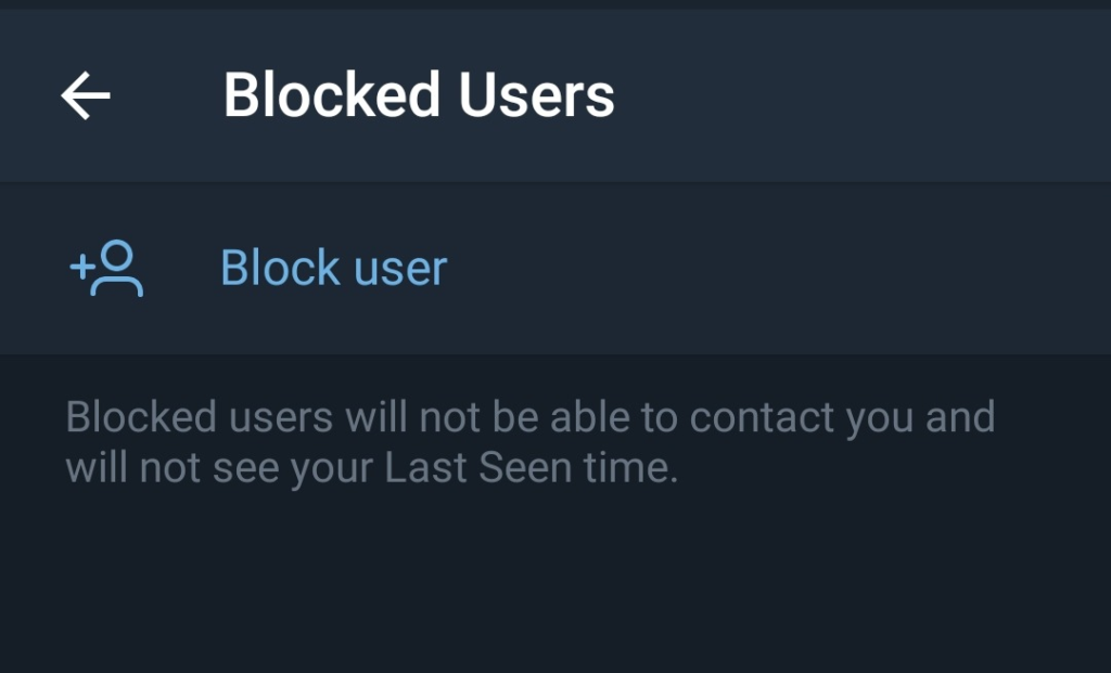 How to block someone on Telegram