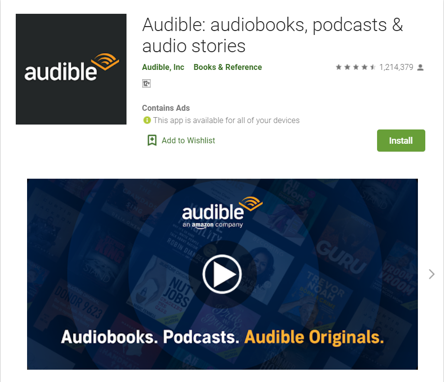 8 Best Android App for Audio Books