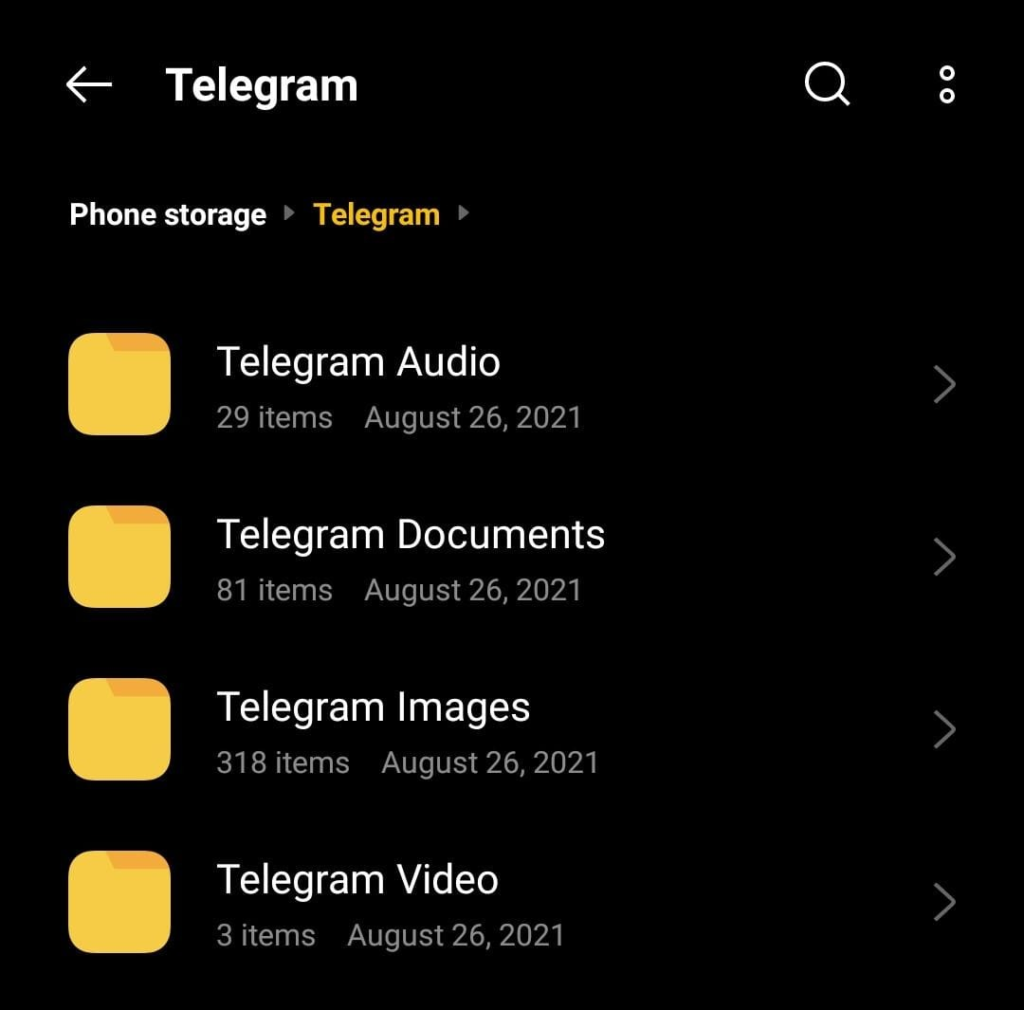 How to recover deleted Telegram media files
