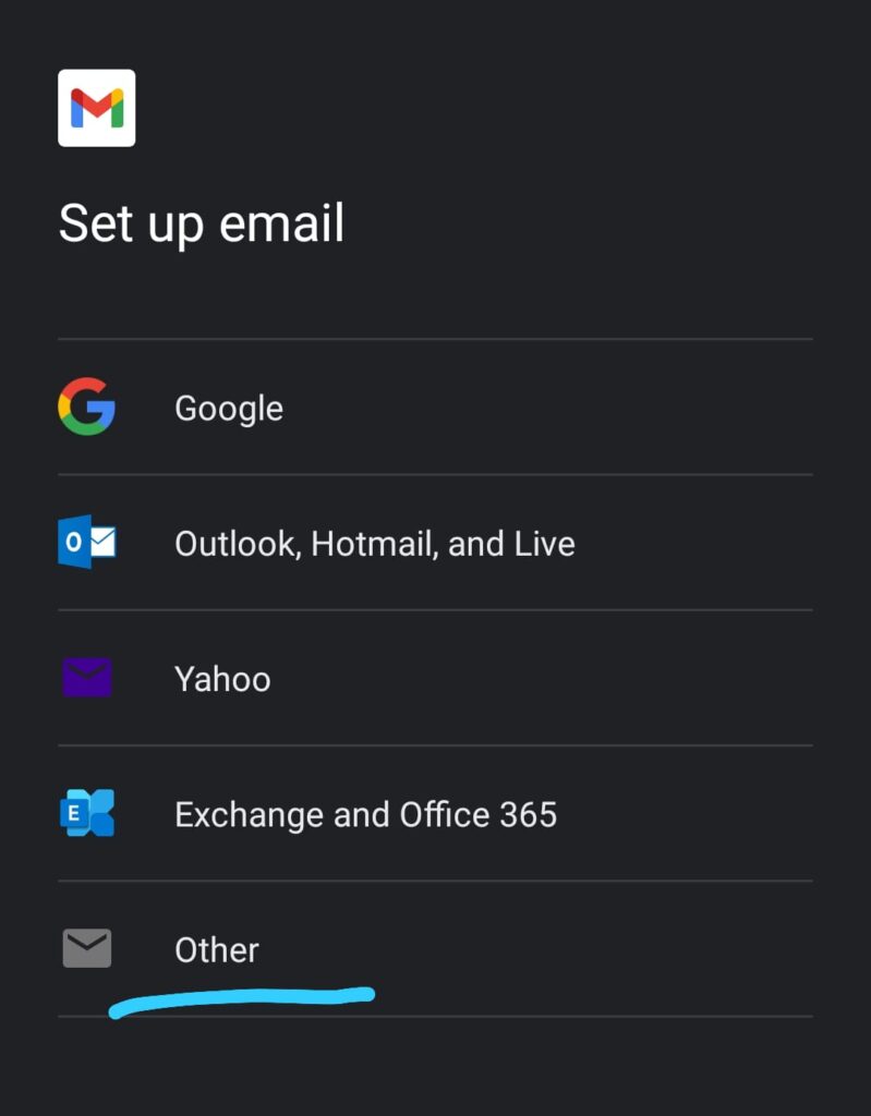 How to add company email to Gmail in Android