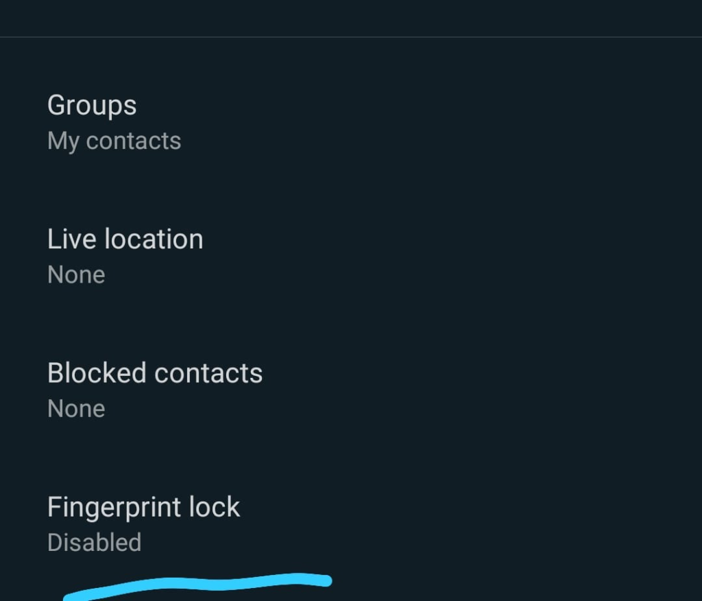 How to lock WhatsApp with fingerprint