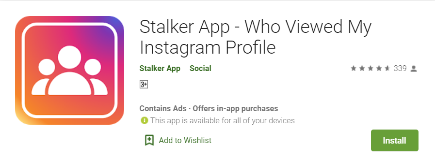 Instagram stalker app