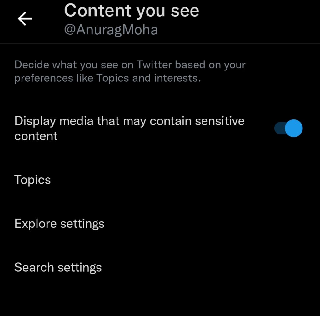 Display Sensitive Multimedia Content On Twitter
