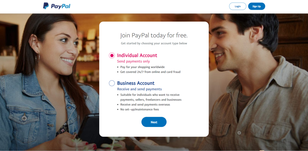 How to open PayPal account in India