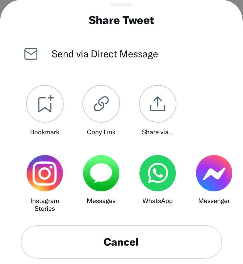How to share Twitter post on Instagram story