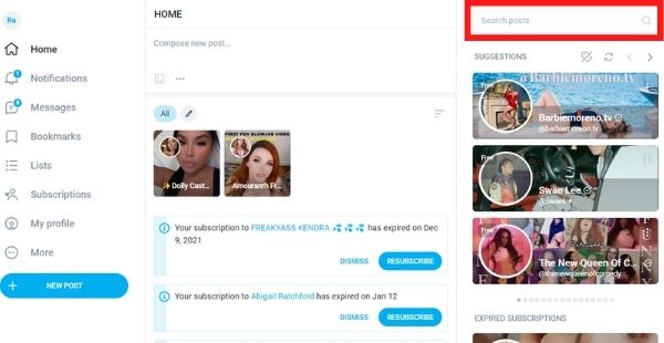 how to find someone on onlyfans without username