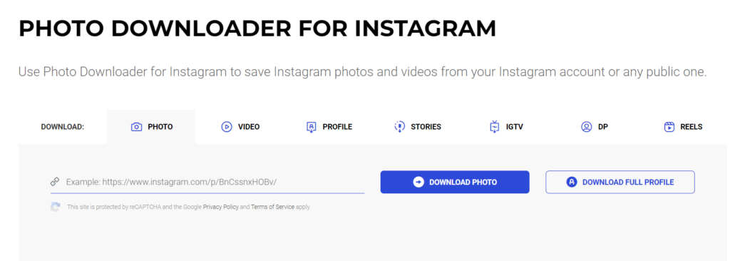 how to save instagram photos on pc