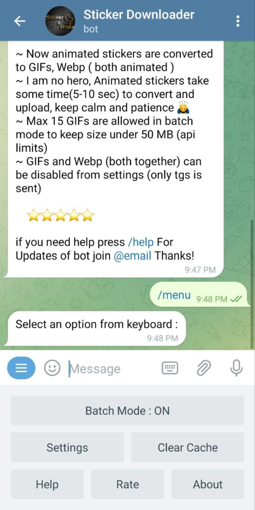 How to use Telegram sticker in WhatsApp